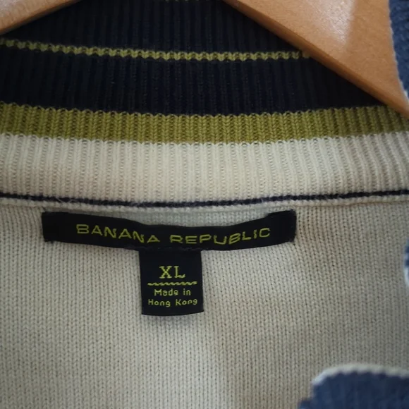 Banana Republic navy blue zipup jacket size XL - Picture 5 of 13